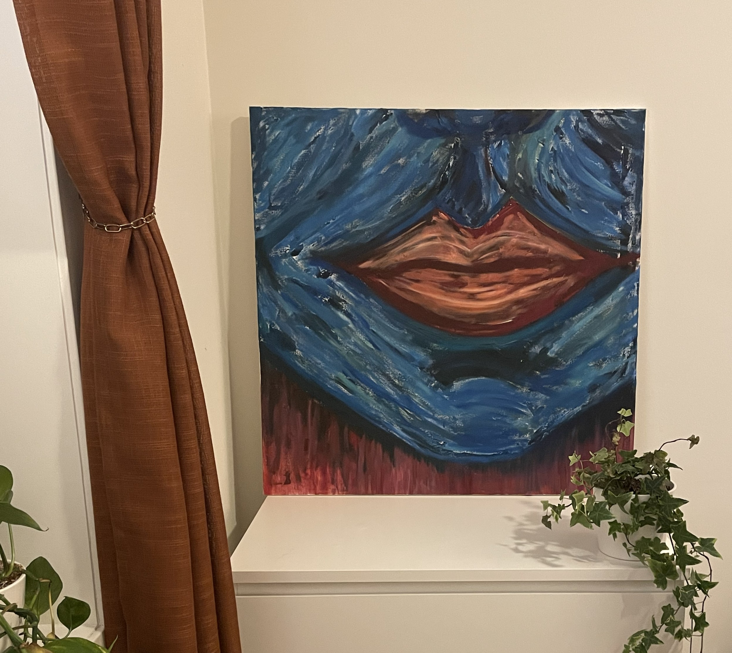 Lips decoration detail