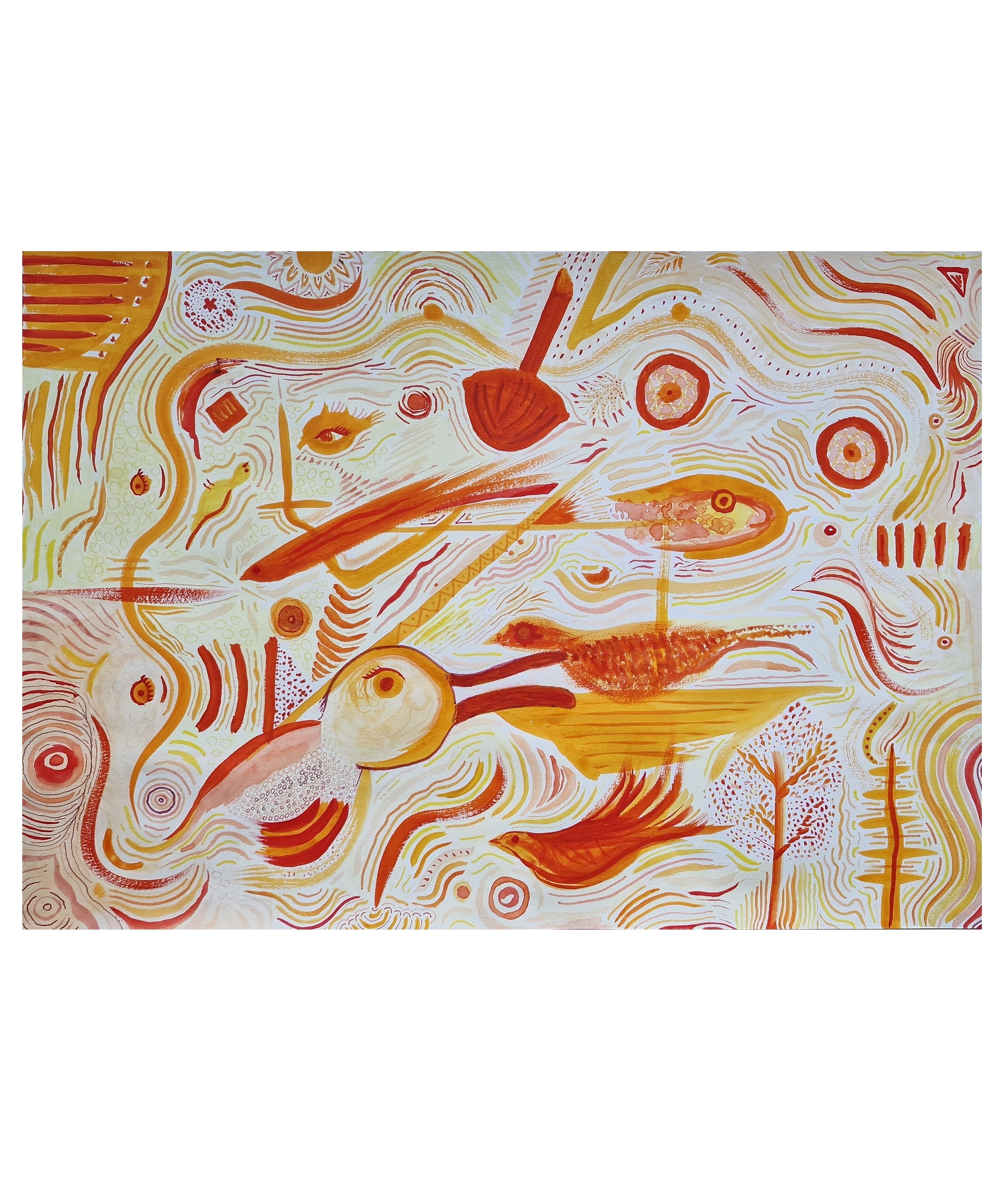 Warm artwork by Tuna Baydin